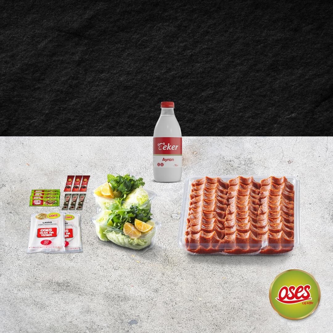 Çiğ Köfte (750 gr.) & Litrelik İçecek Menü