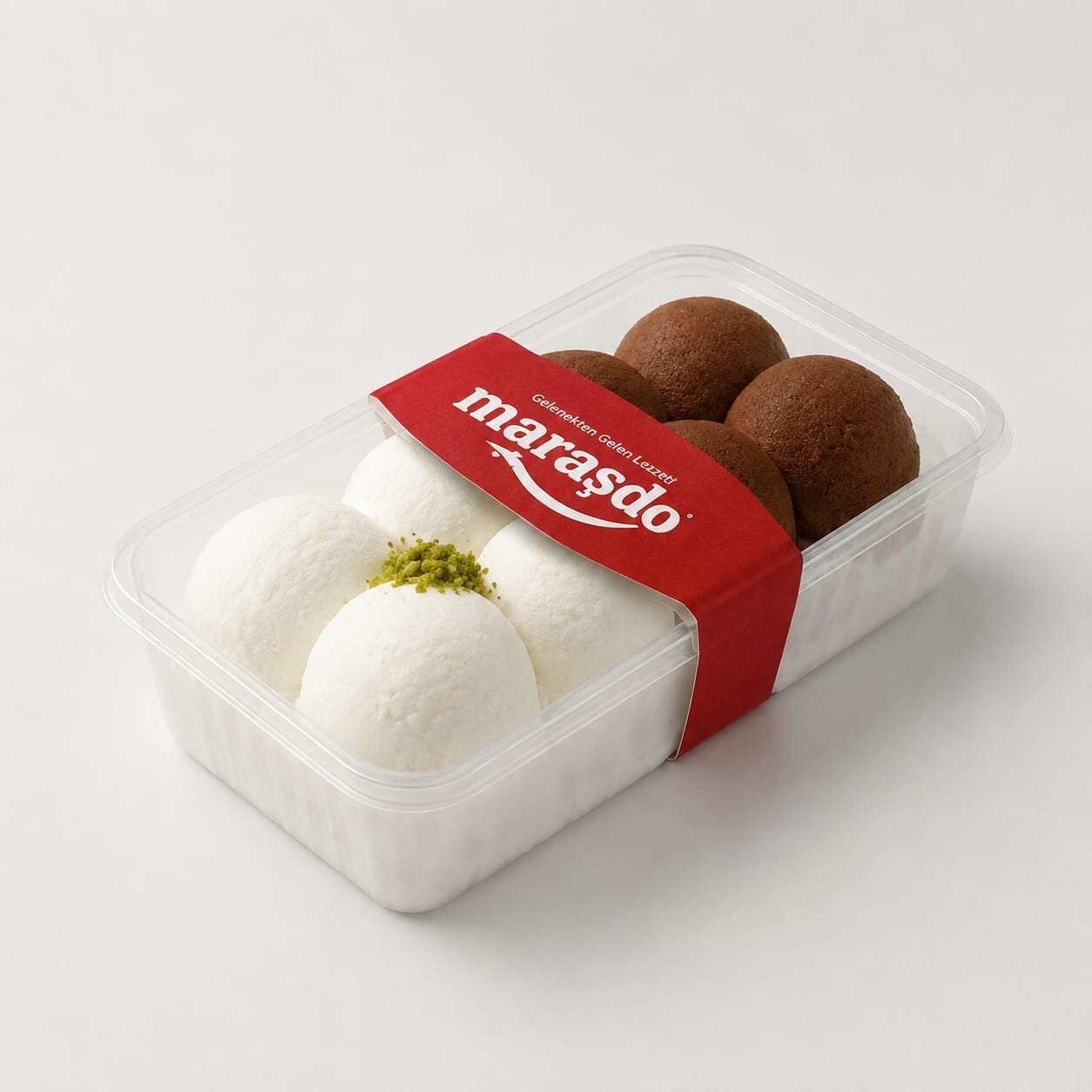 Maraşdo Vanilya Kakao Açık Dondurma ( 500 GR )