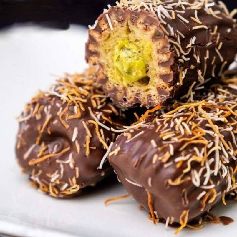 Dubai Çikolatalı Tulumba Tatlısı (1 kg.)