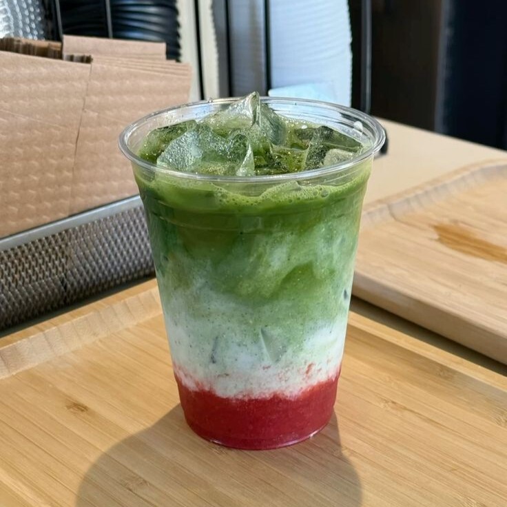 Strawberry Matcha Latte