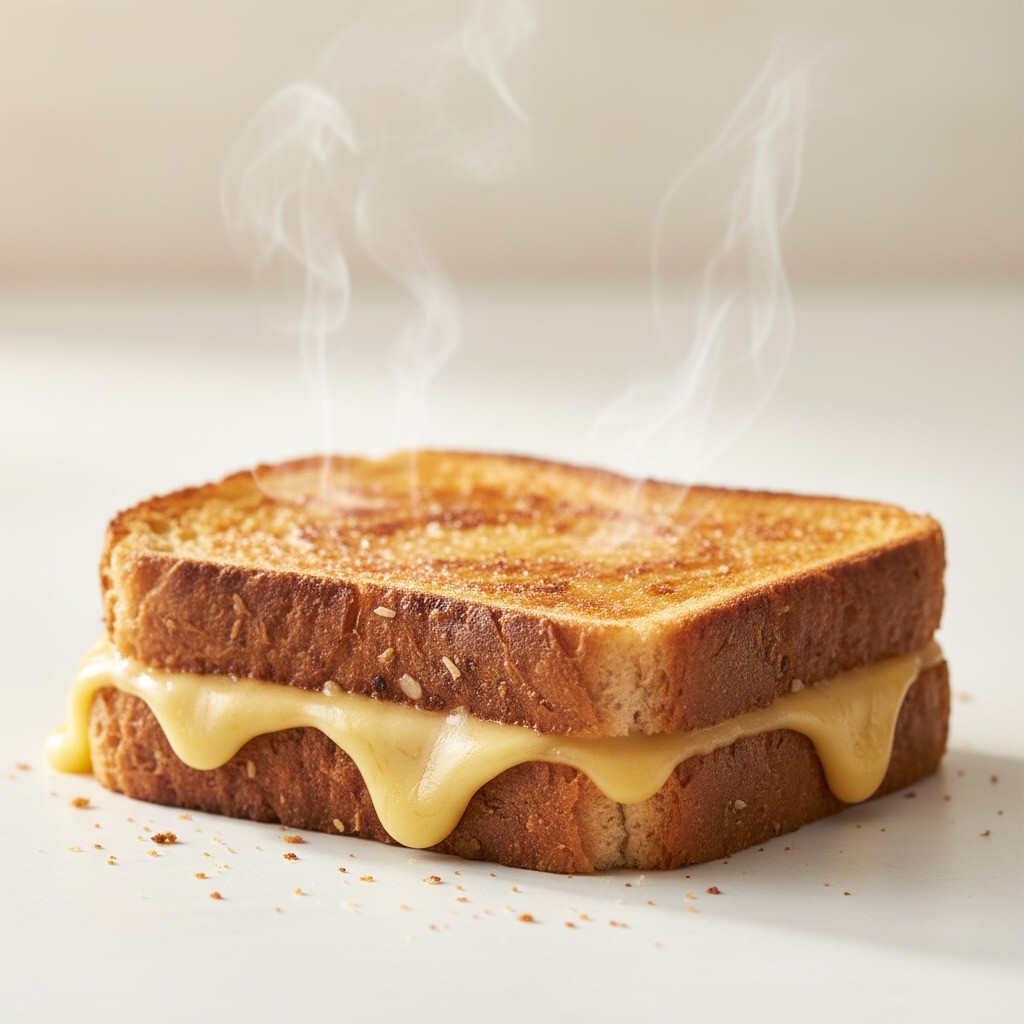 Kare Kepek Ekmeğine Kaşarlı Tost