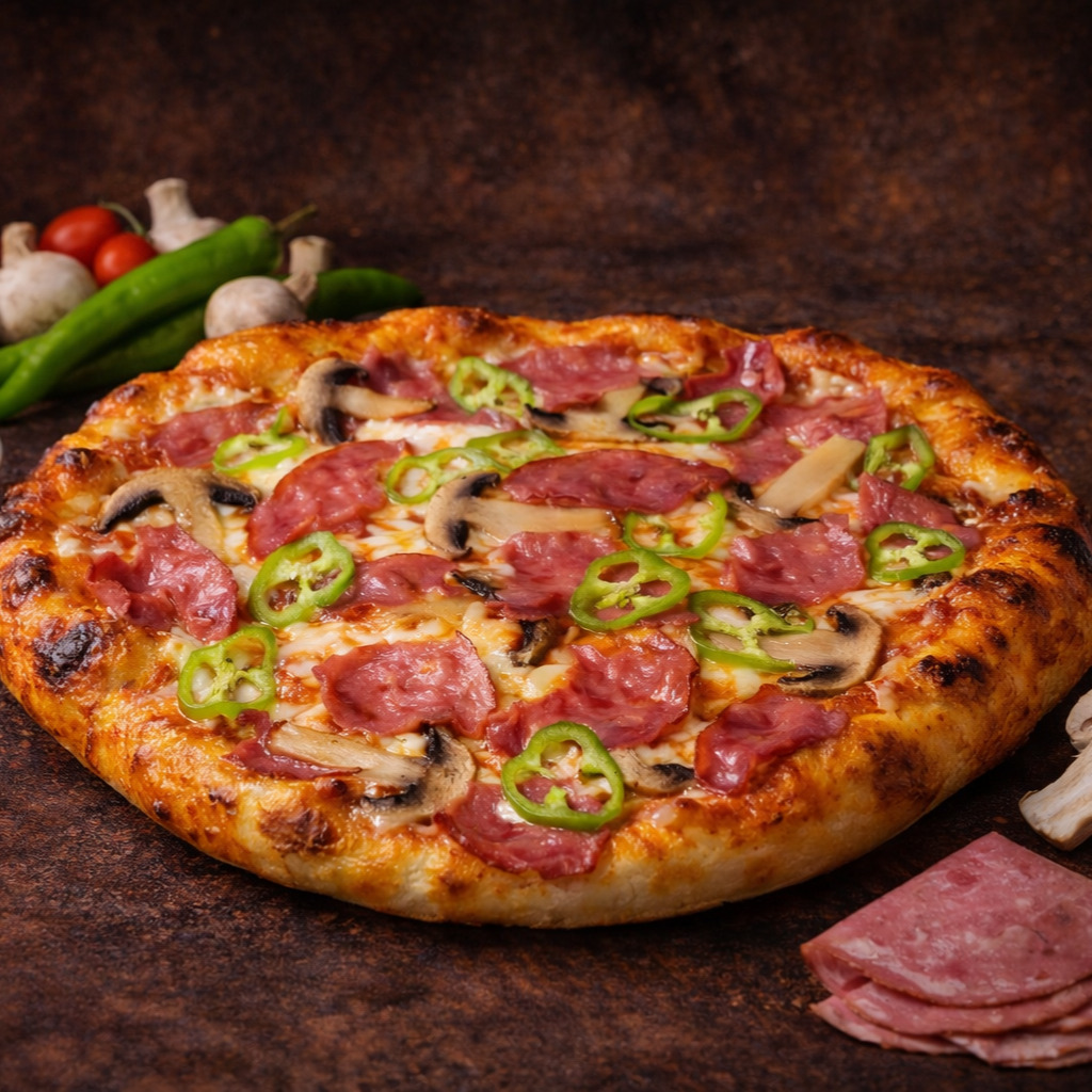 Füme Etli Pizza (Küçük Boy)