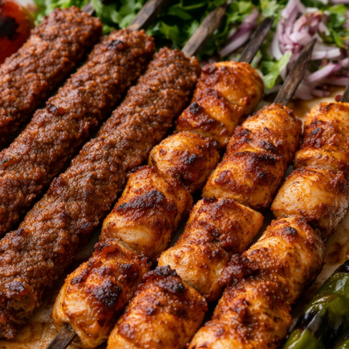 4 Şiş Adana+4 Şiş Tavuk