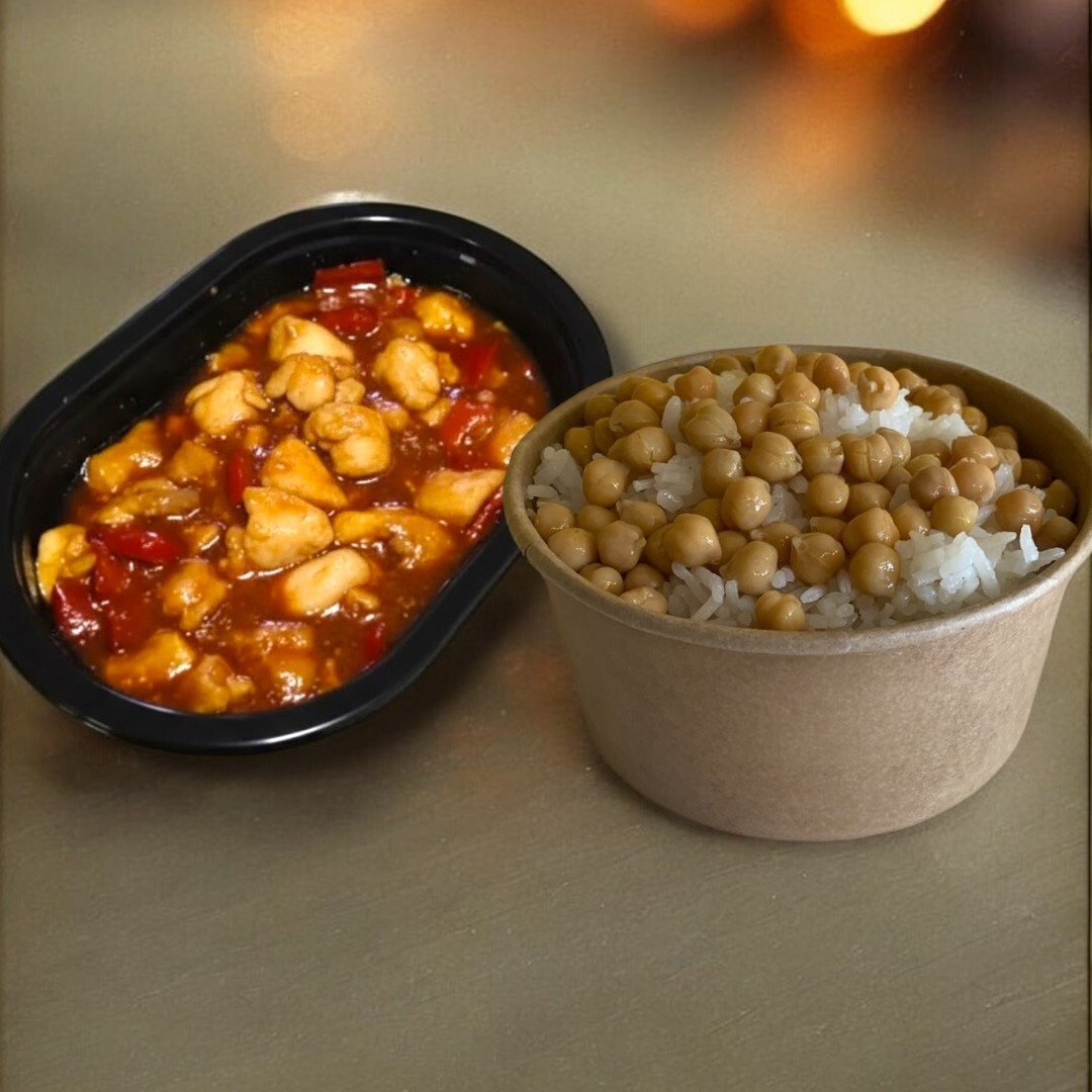 Pirinç Pilavı (500 gr) & Acı Soslu Tavuk (400 gr)