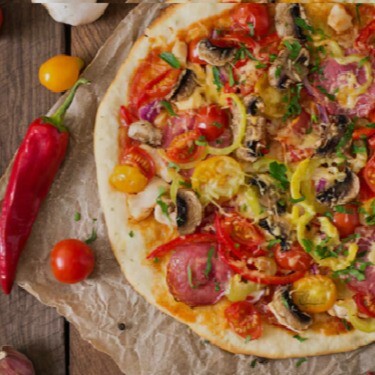 Karnaval Pizza (Büyük) VIP Live Sos Domatesli Salamlı Mantarlı Gurme Pizzacı Pizza