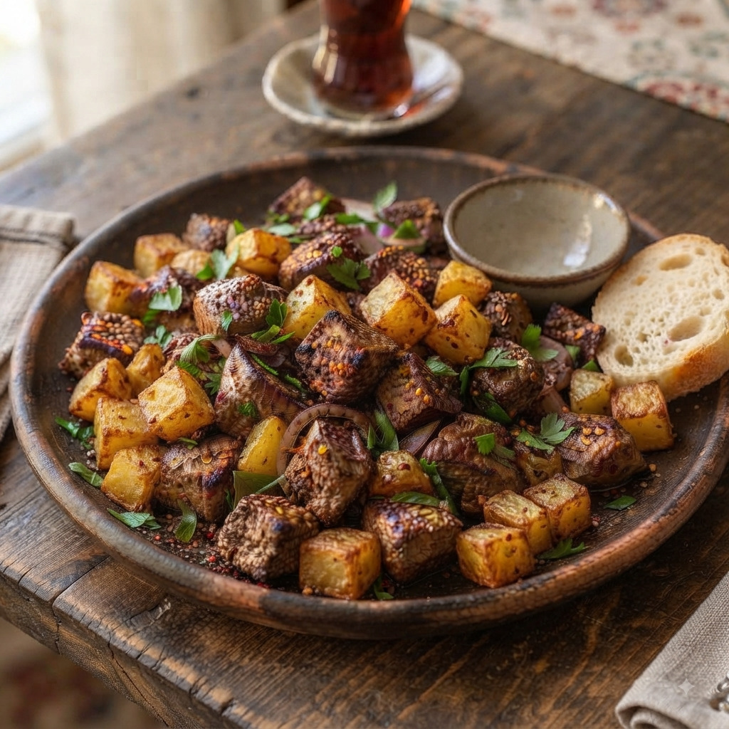 Patatesli Dana Arnavut Ciğeri