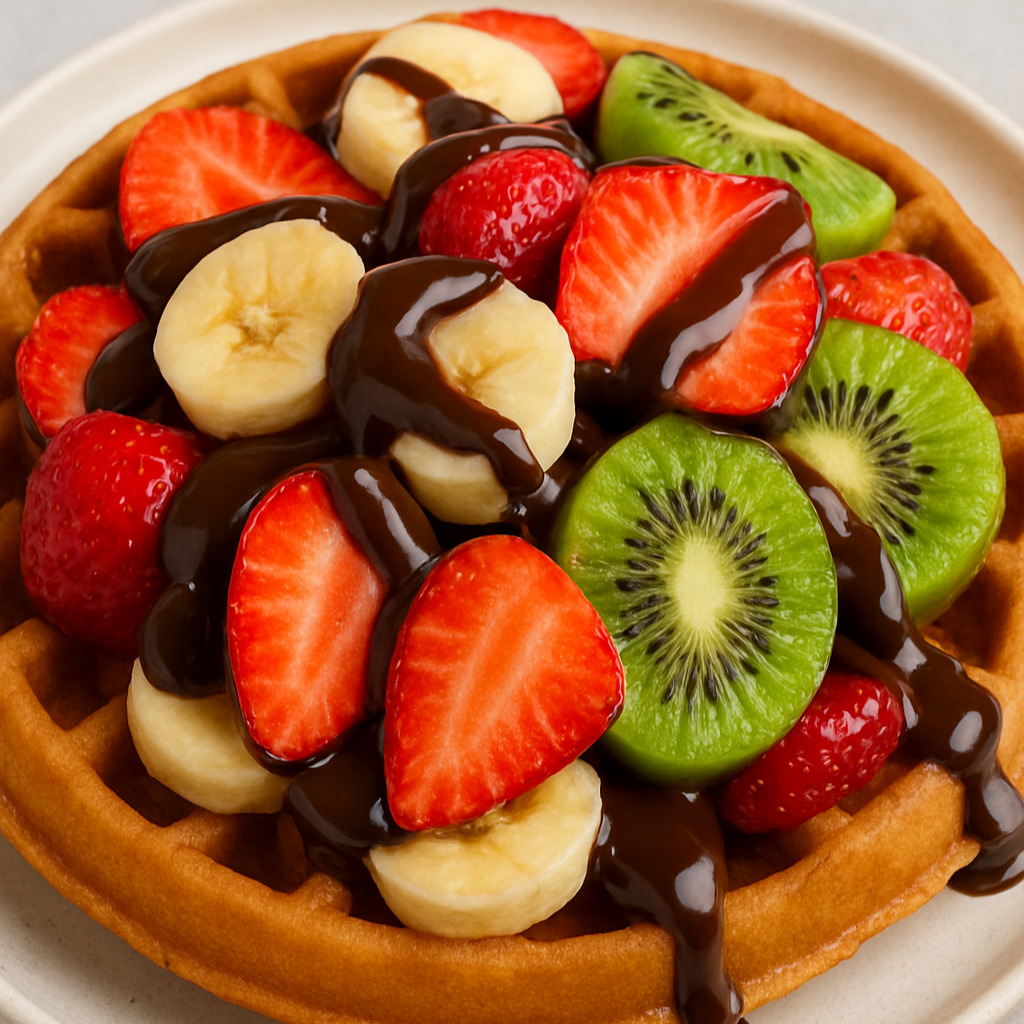 Extra malzemeli Waffle