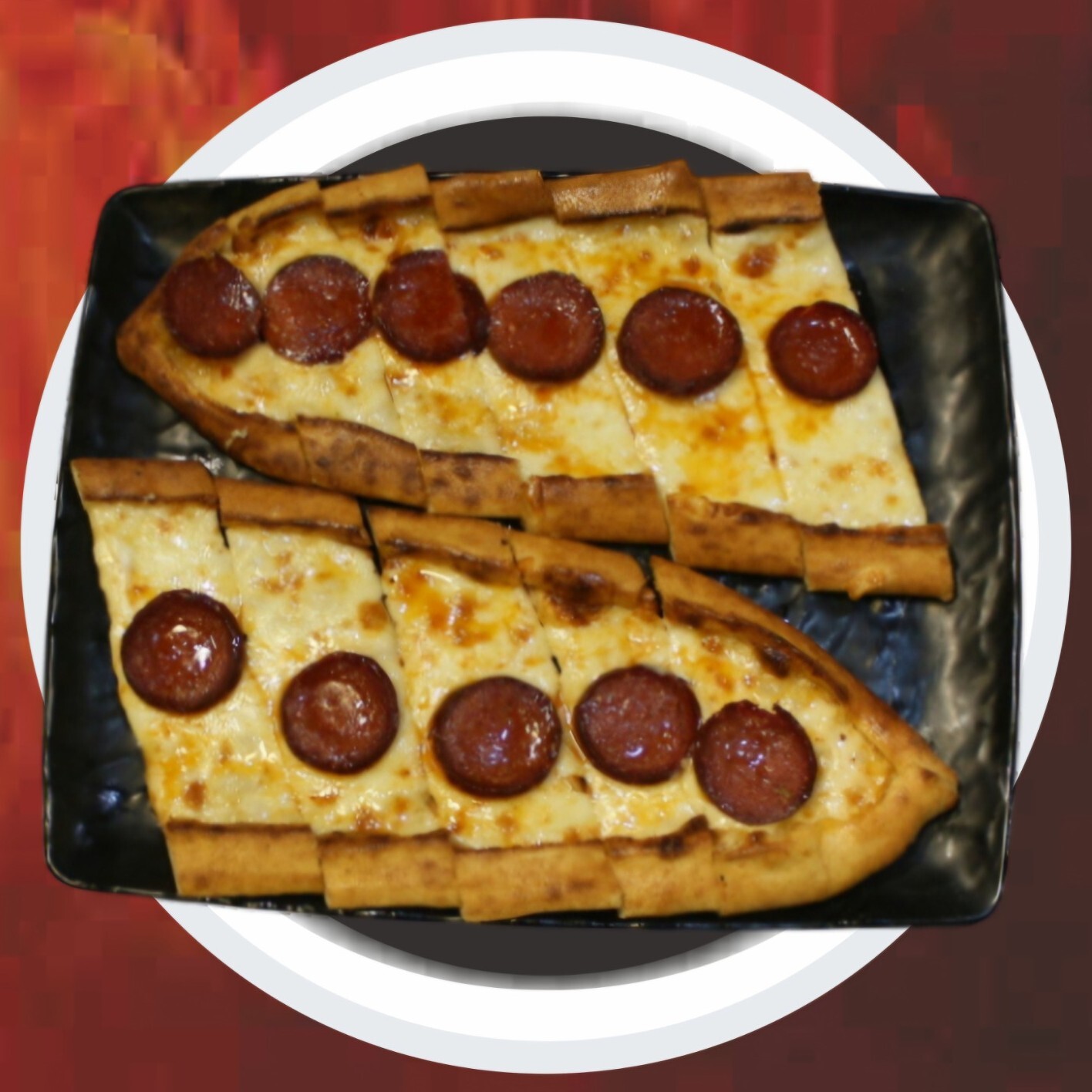 Sucuklu Kaşarlı Pide