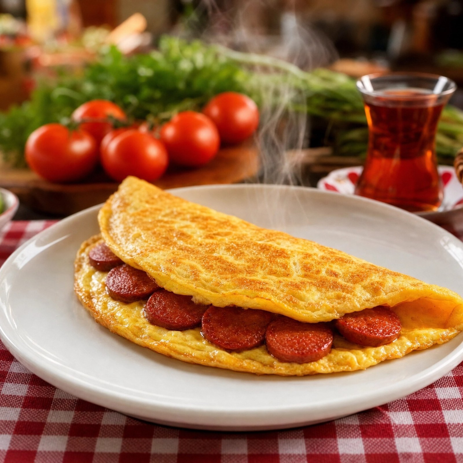 Sosisli Omlet