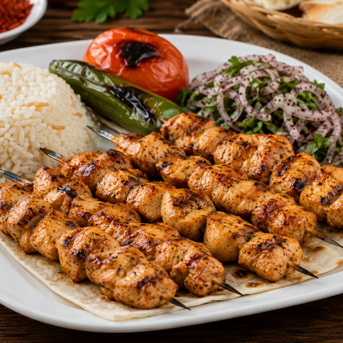 Izgara Tavuk Pilav Üstü