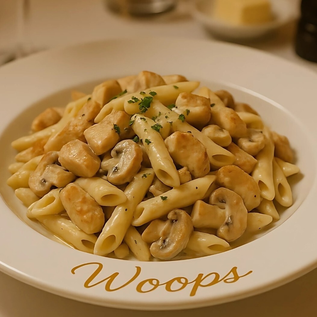 Kremalı Mantarlı Penne