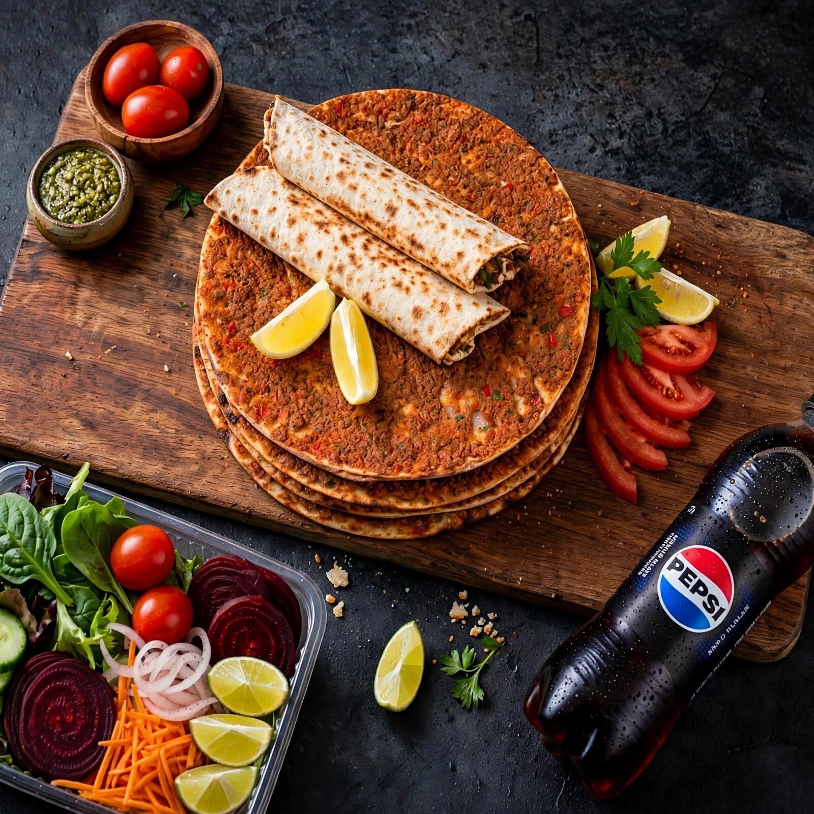 Lahmacun Menü (10 Adet)