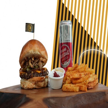 Smurf Burger Menü