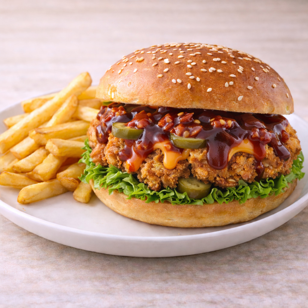 Chili & BBQ Burger