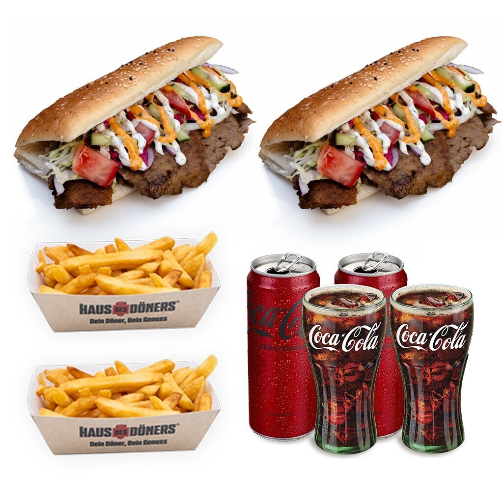 Coca Cola Fırsatı 2'li (100 gr) Et Döner Menü