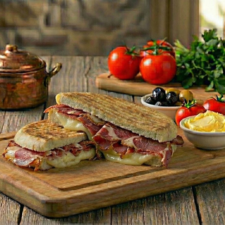 Pastırma Kaşarlı Bazlama