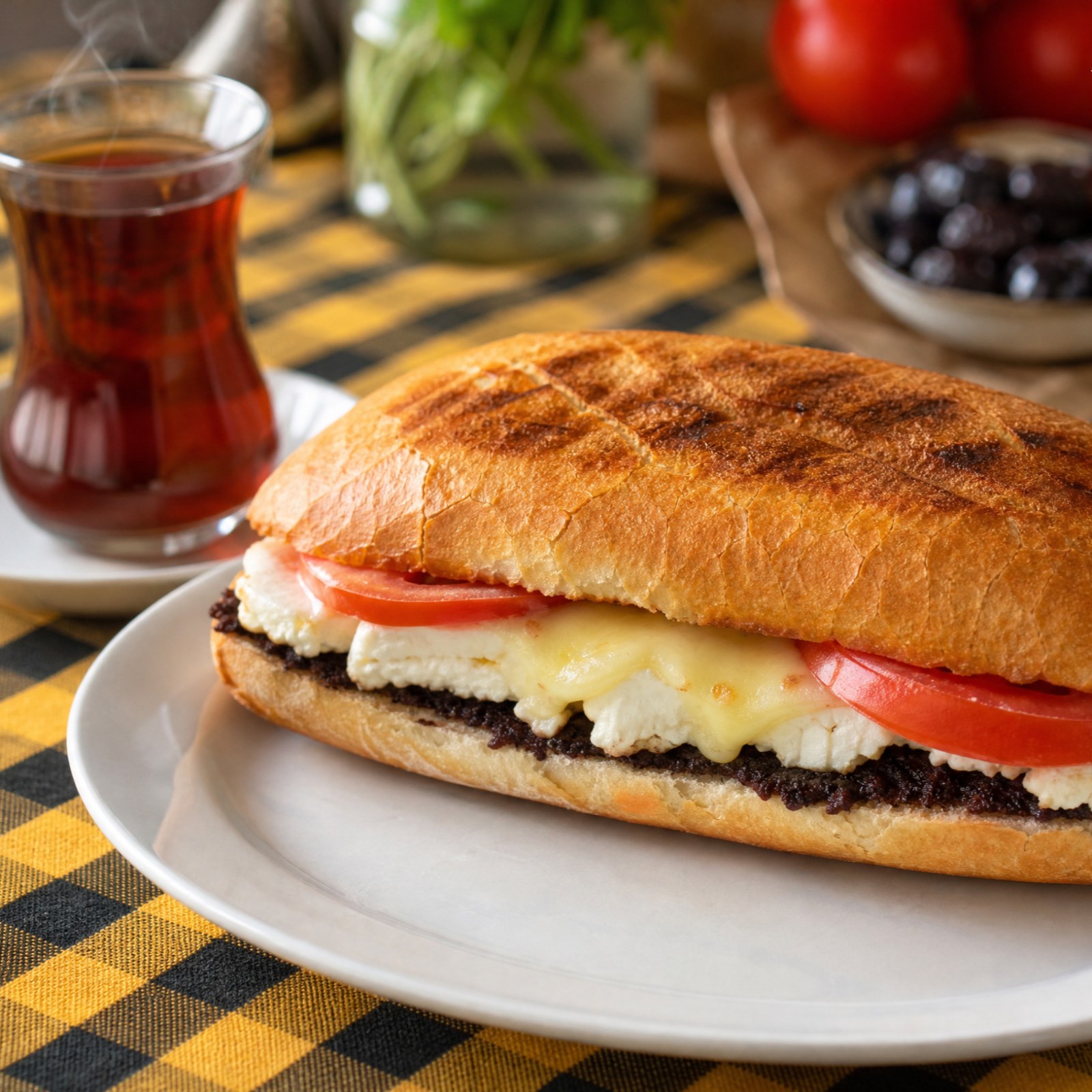 Sebzeli Bazlama Tost