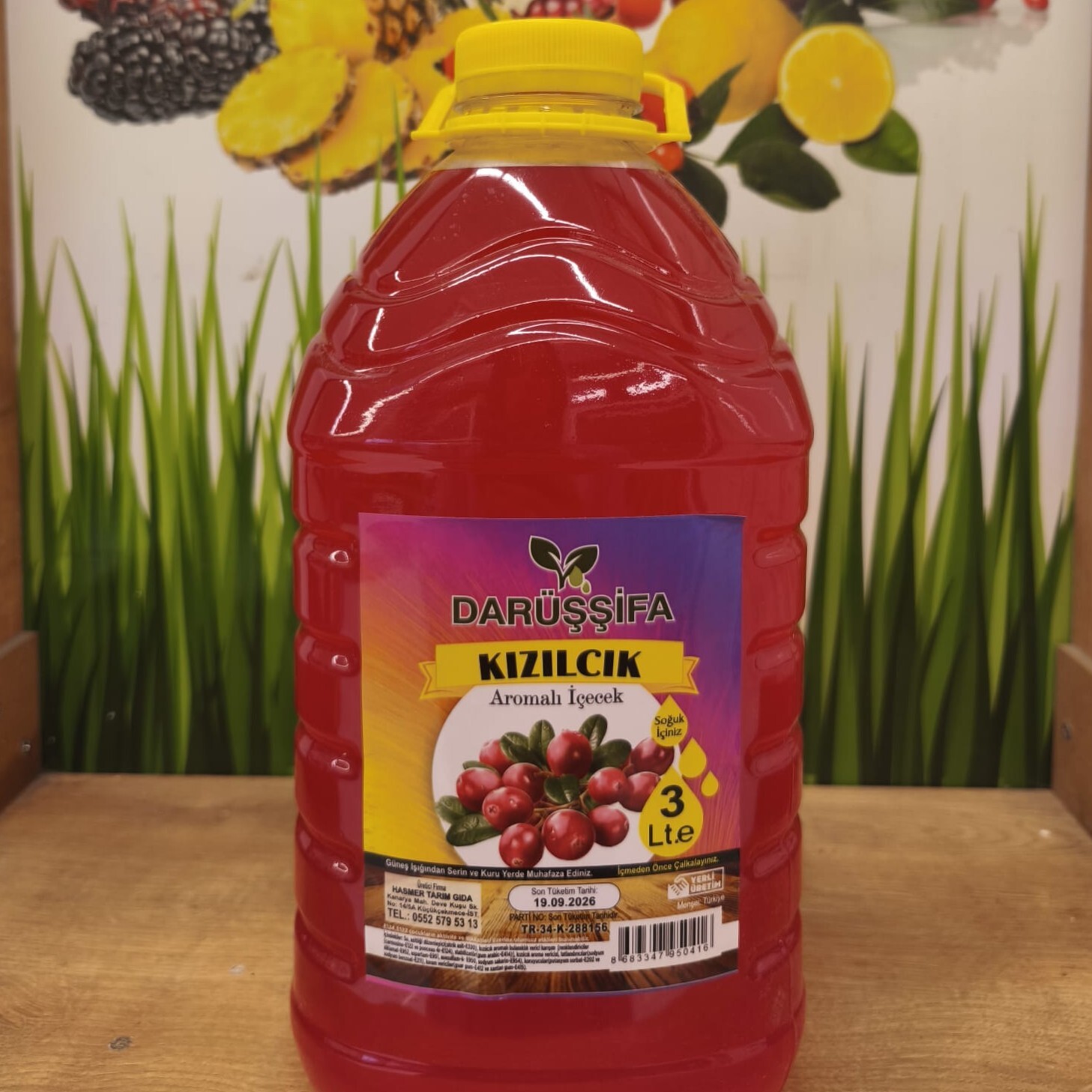 Darüşşifa Kızılcık Aromalı İçecek (3 Litre)