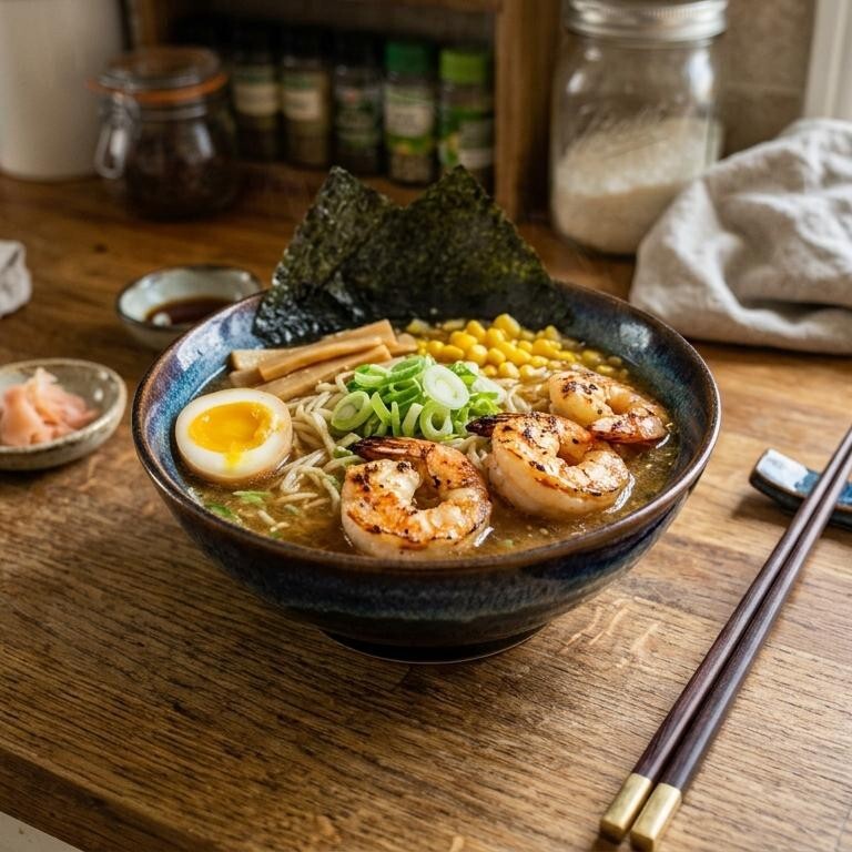 Karidesli ramen