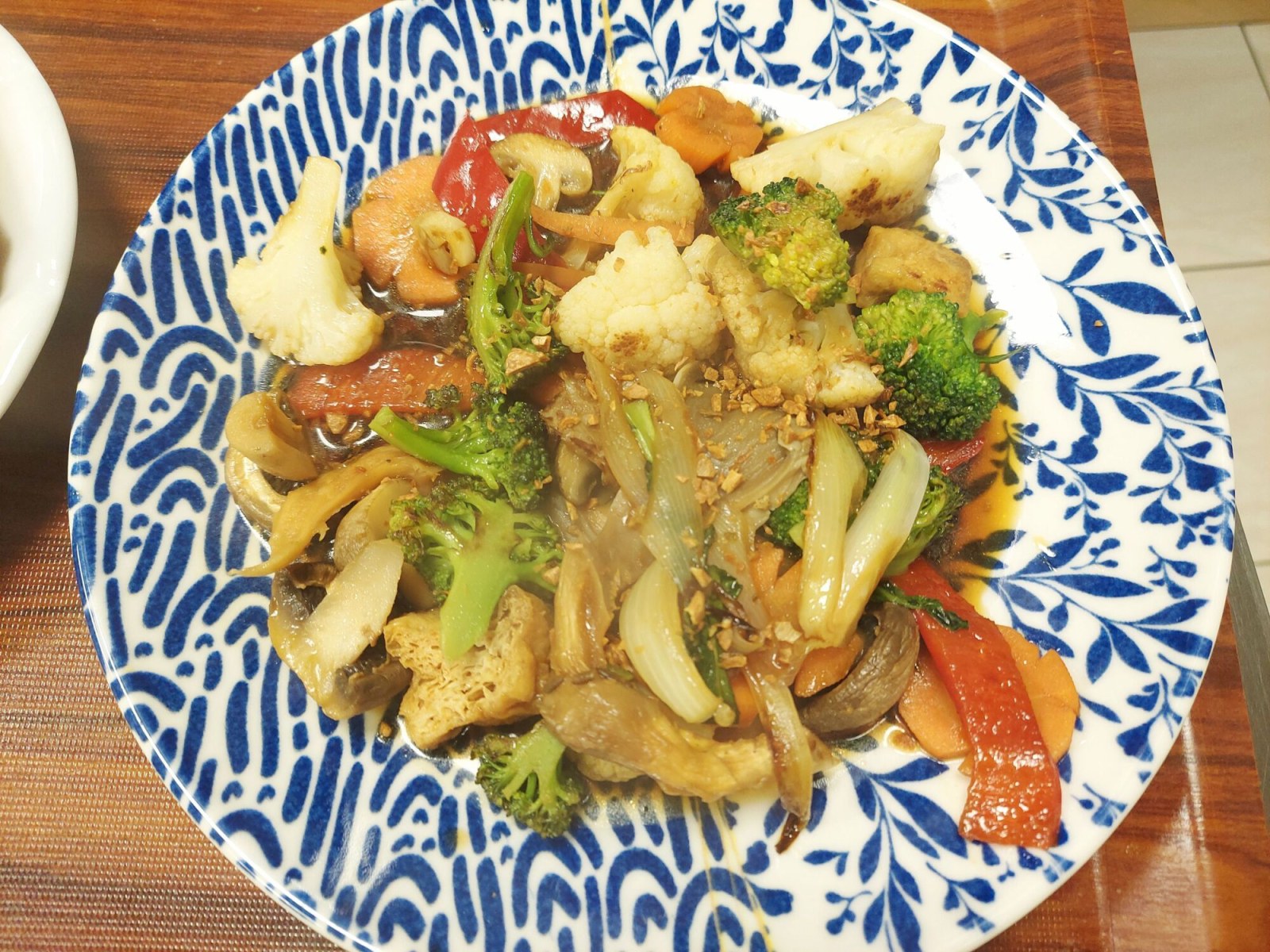 Pad Nam Mun Hoi (Vegan) - İstiridye (Vejeteryan) + Steam Rice