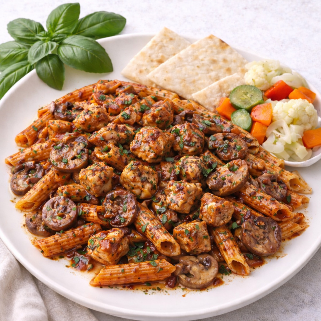 BBQ Soslu Tavuklu Makarna (Tam Porsiyon)