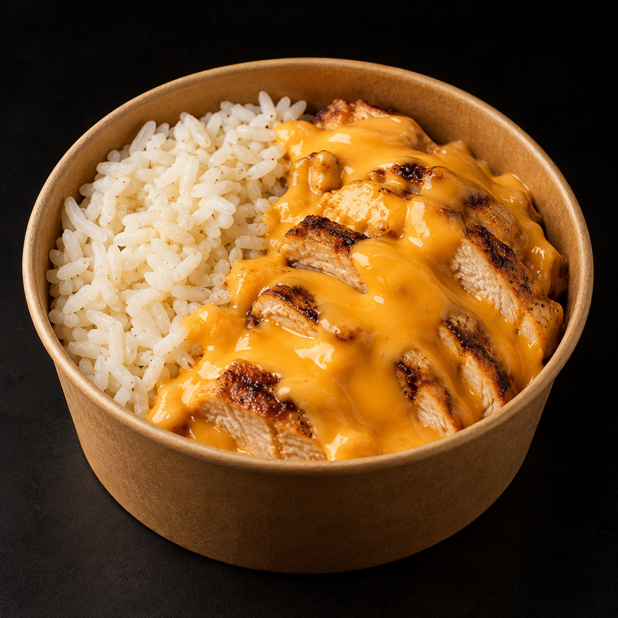 Pilav Tavuk Cheddar Sos