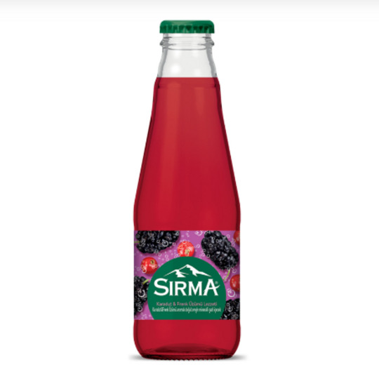 Sırma C Vitaminli Karadut & Frenk Üzümlü Soda (200 Ml) | Aromalı Ferahlatıcı İçecek