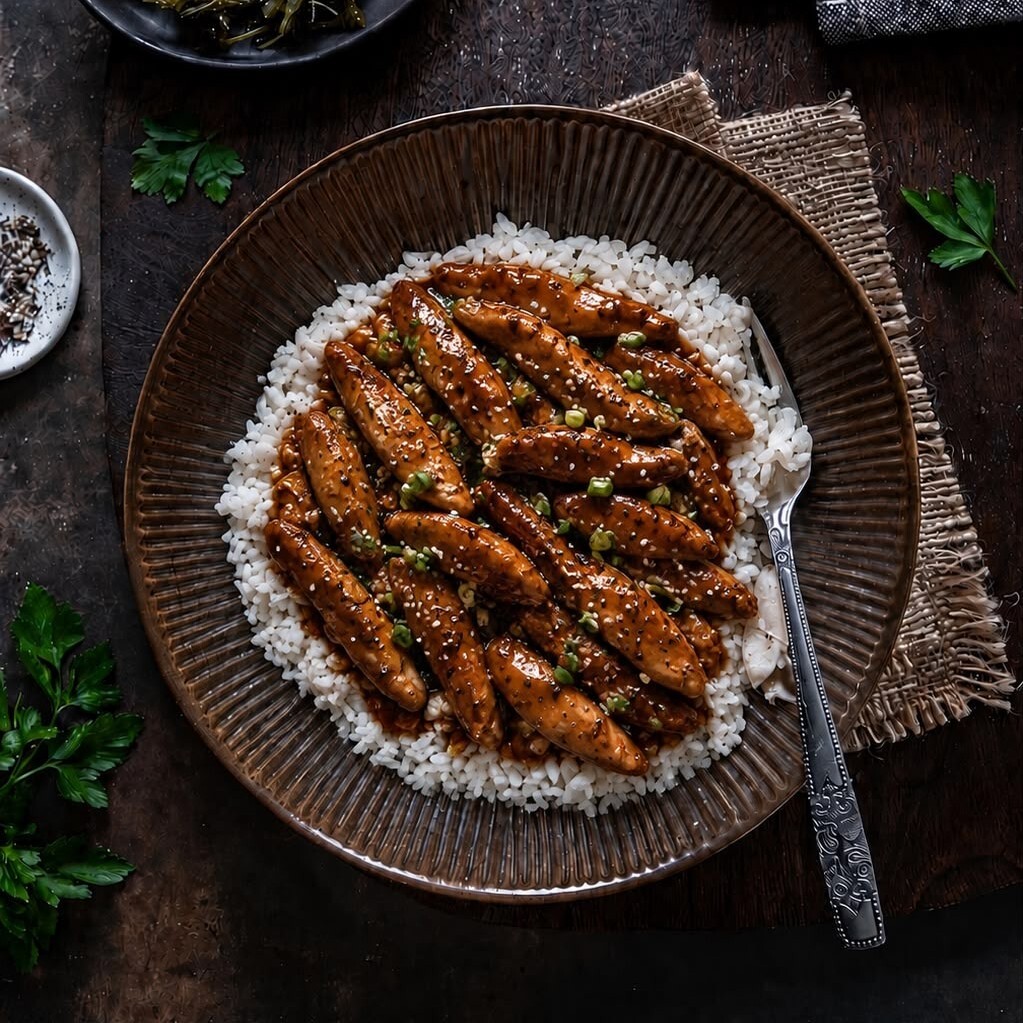 Barbekü Soslu Tavuk Pilav