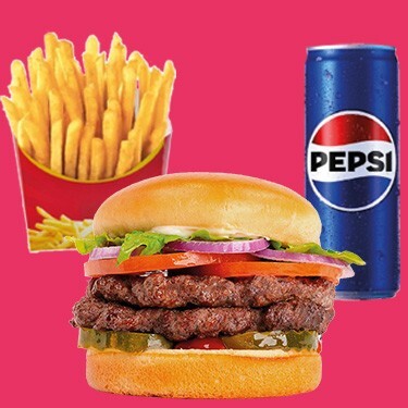 Duble Cheeseburger Menü