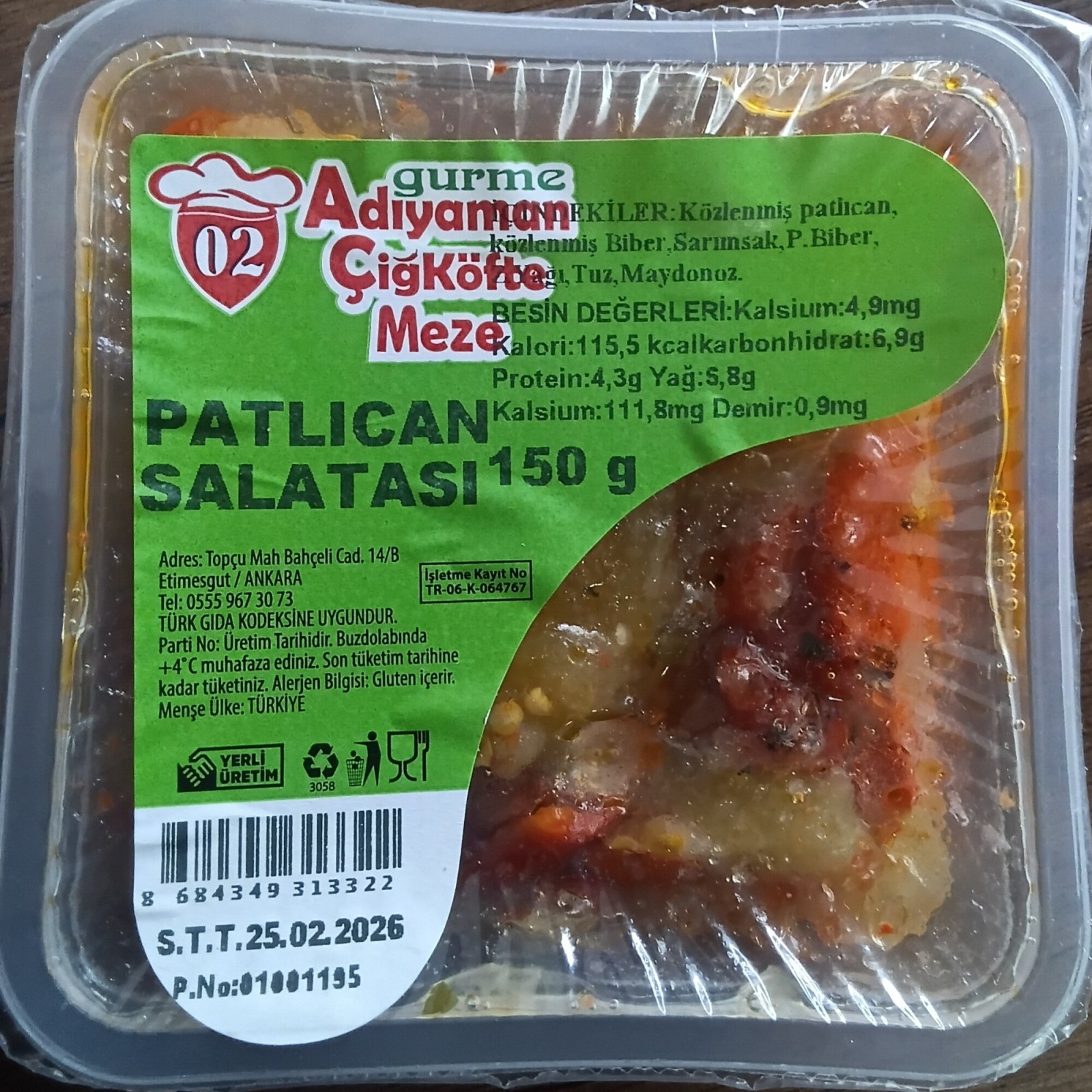 Patlıcan Salatası 150 gr.