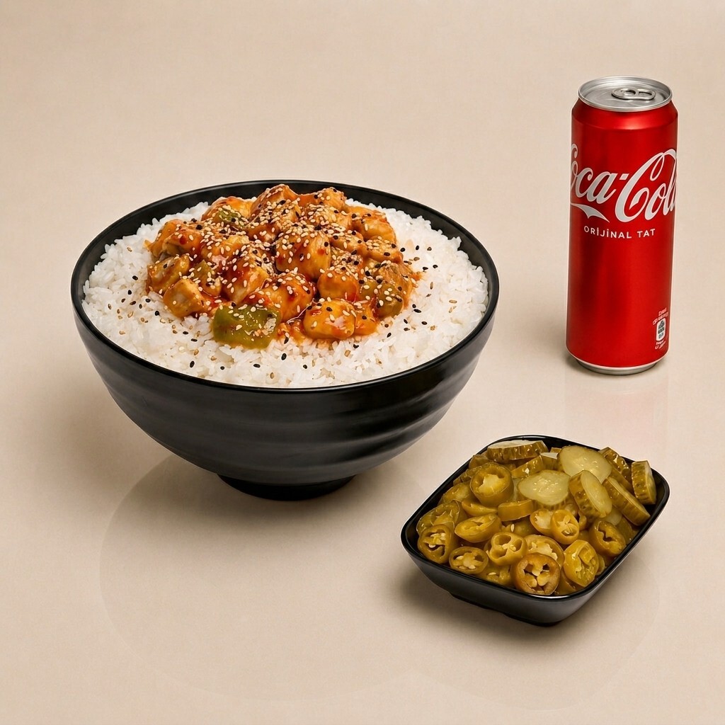 Susamlı Sweet Chili Soslu Tavuk Pilav Menü