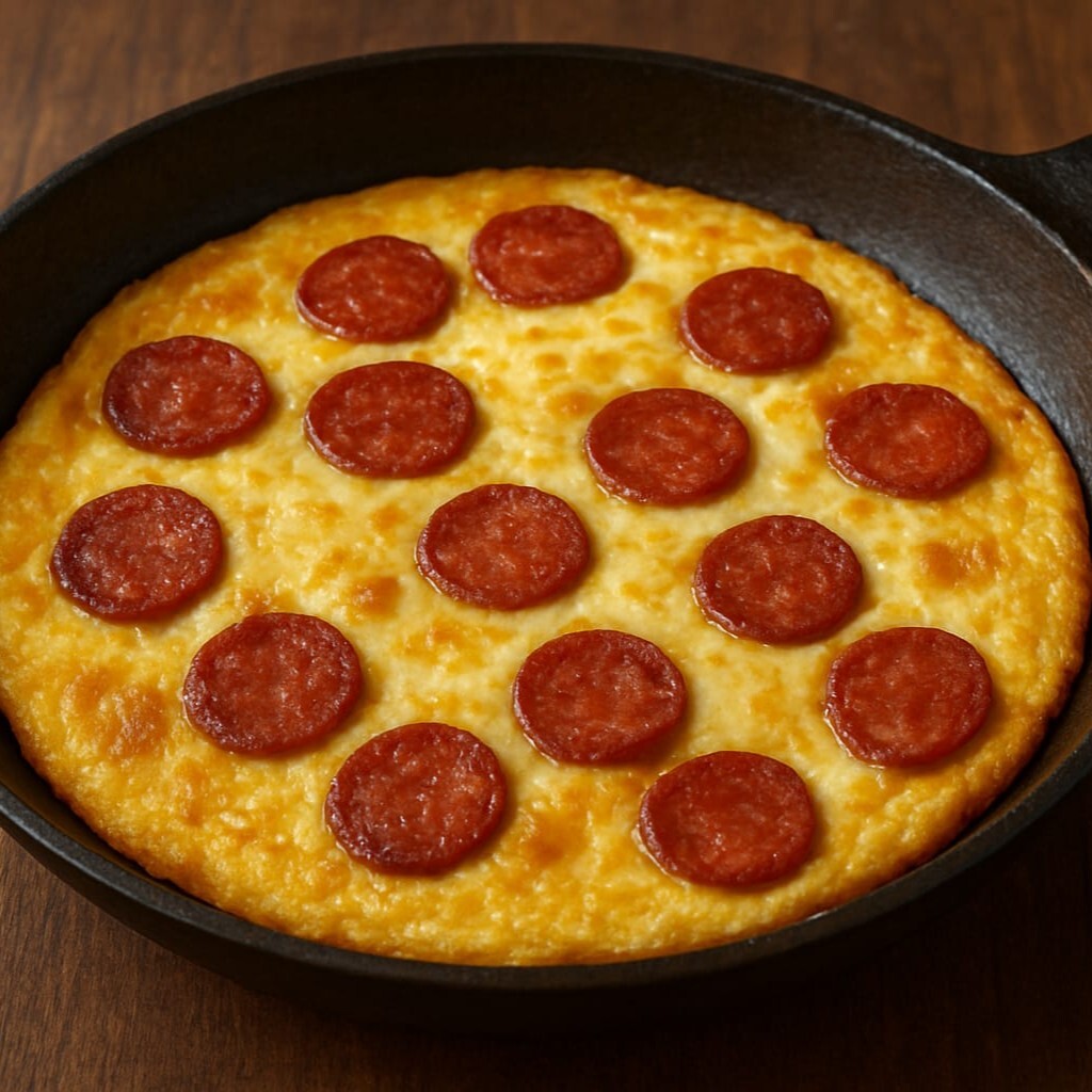 Sucuklu Kaşarlı Omlet