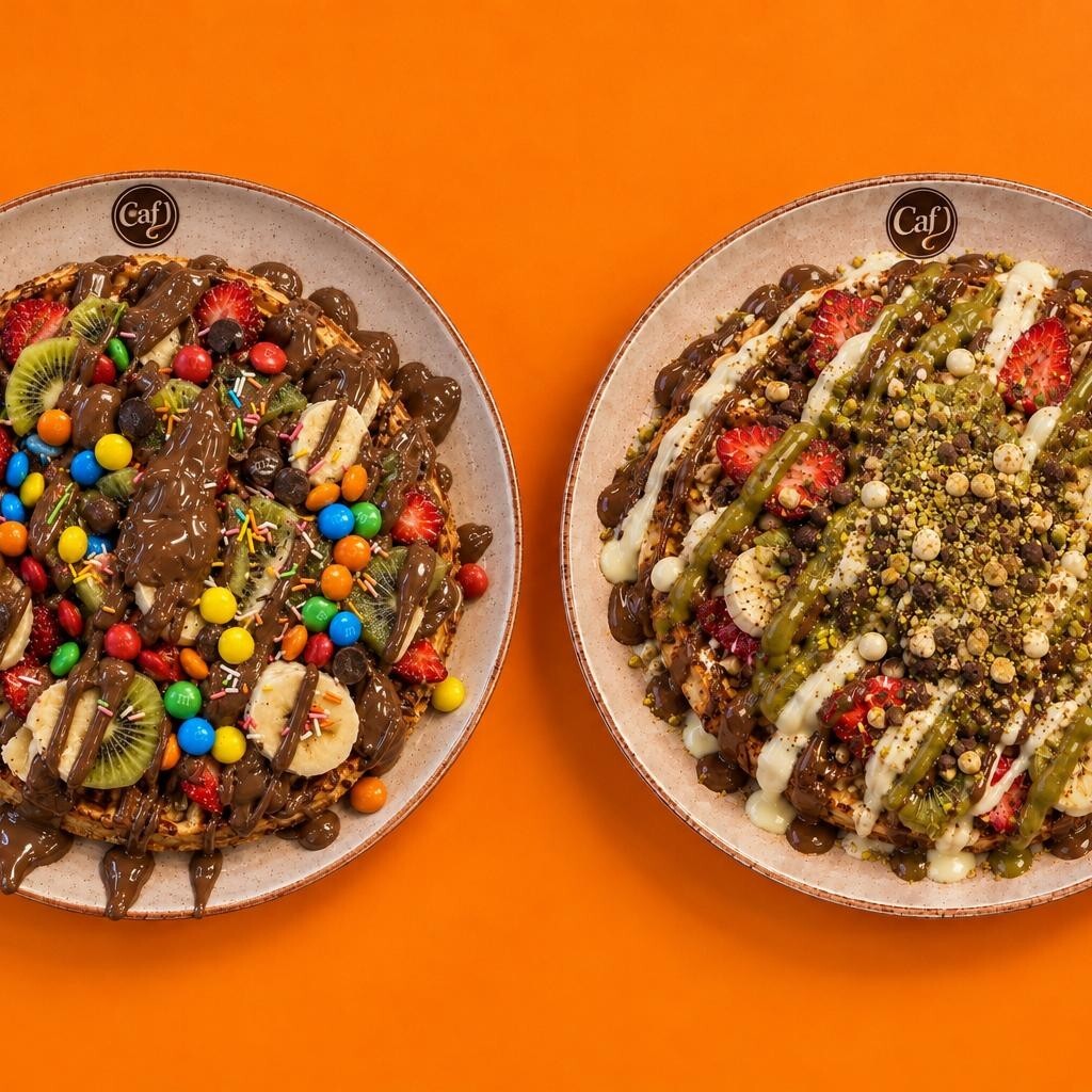 Antep Fıstıklı Waffle + Klasik Waffle