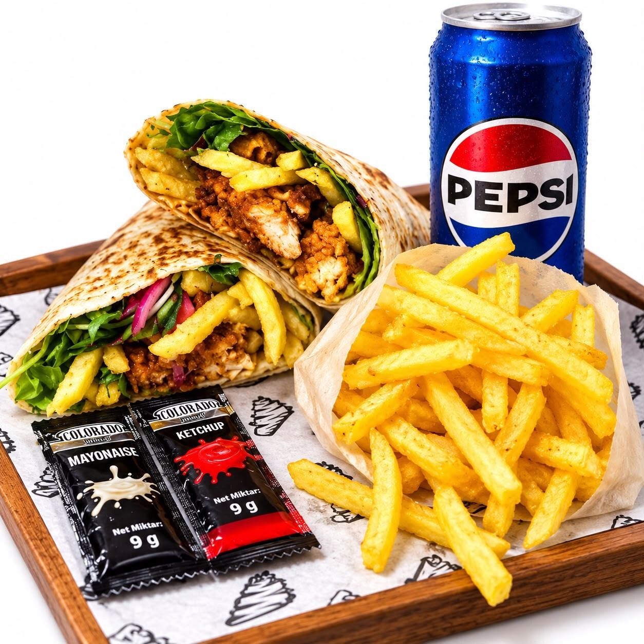 Wrap Gurme kola Menü