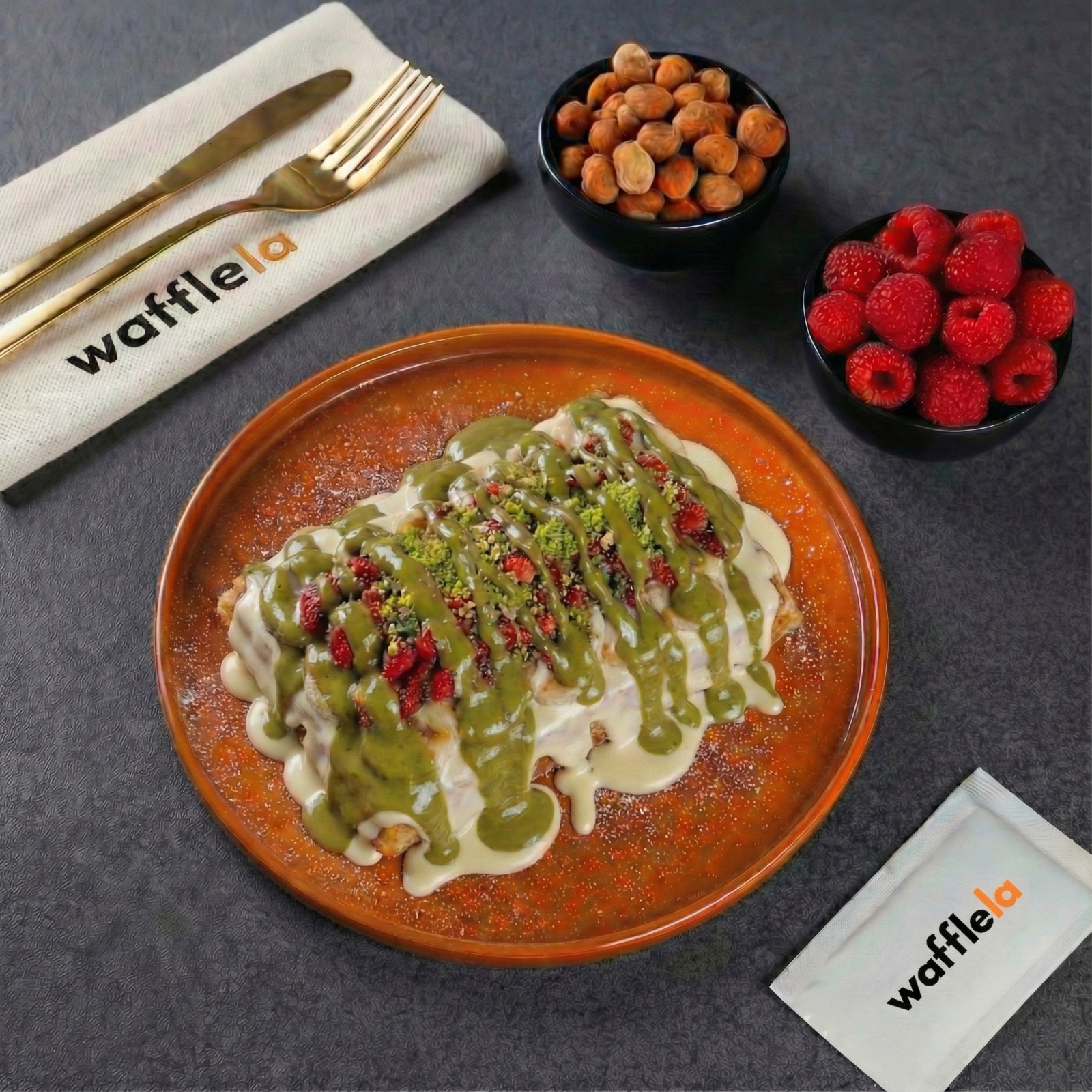Fıstık Rüyası Waffle (Büyük Hamur)