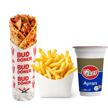 Tavuk Döner Mega Dürüm (L) Menü