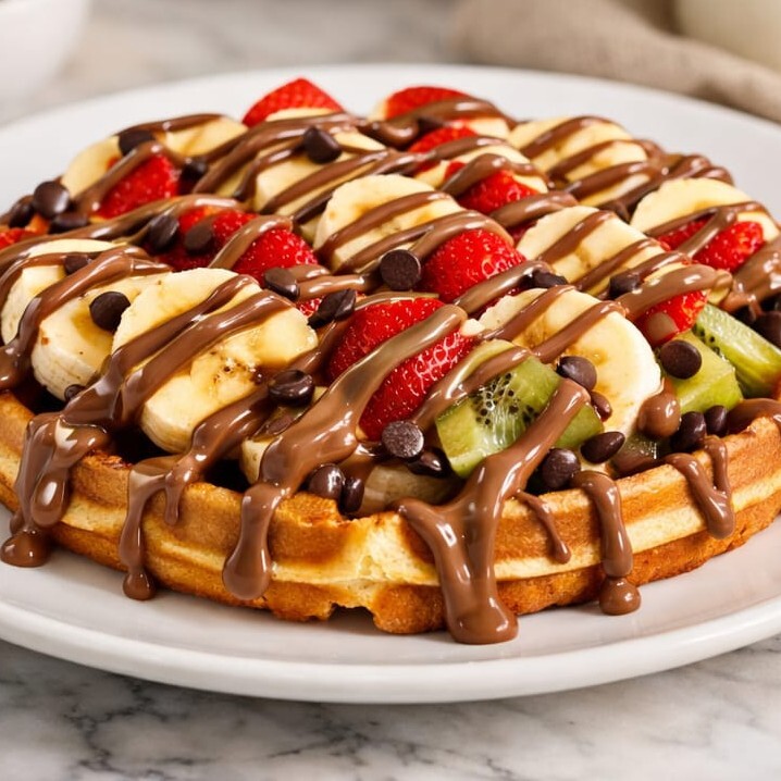 Milky Crown Waffle