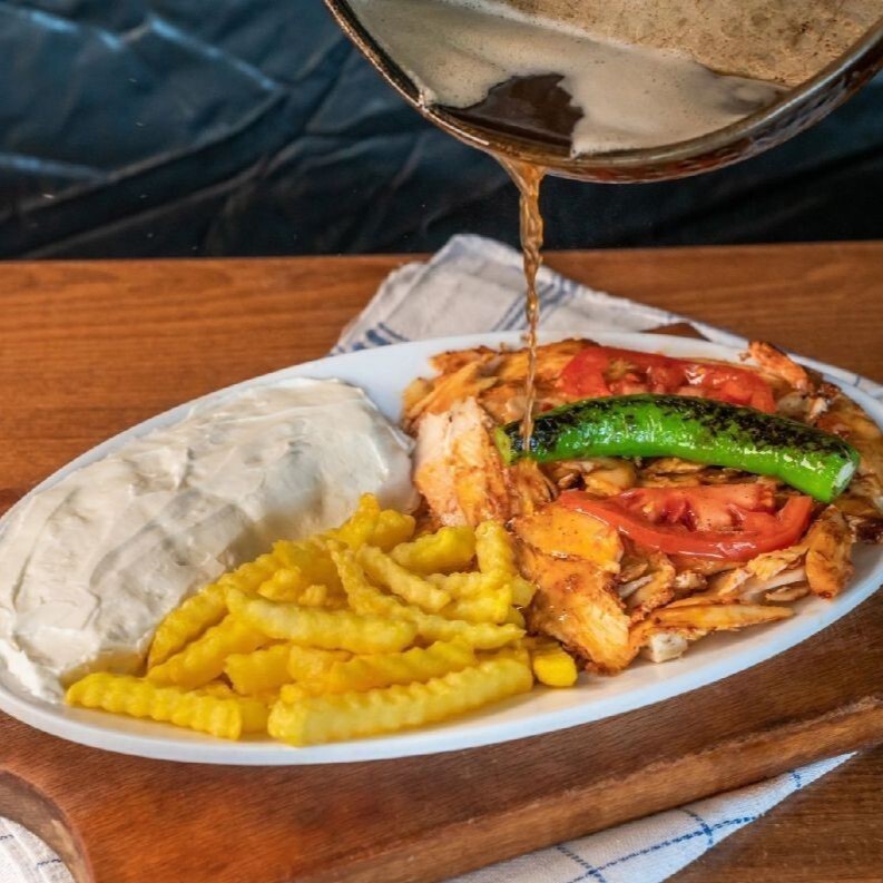 Hatay Usulü Soslu İskender Tavuk Döner Full Soslu İskender (100 gr)