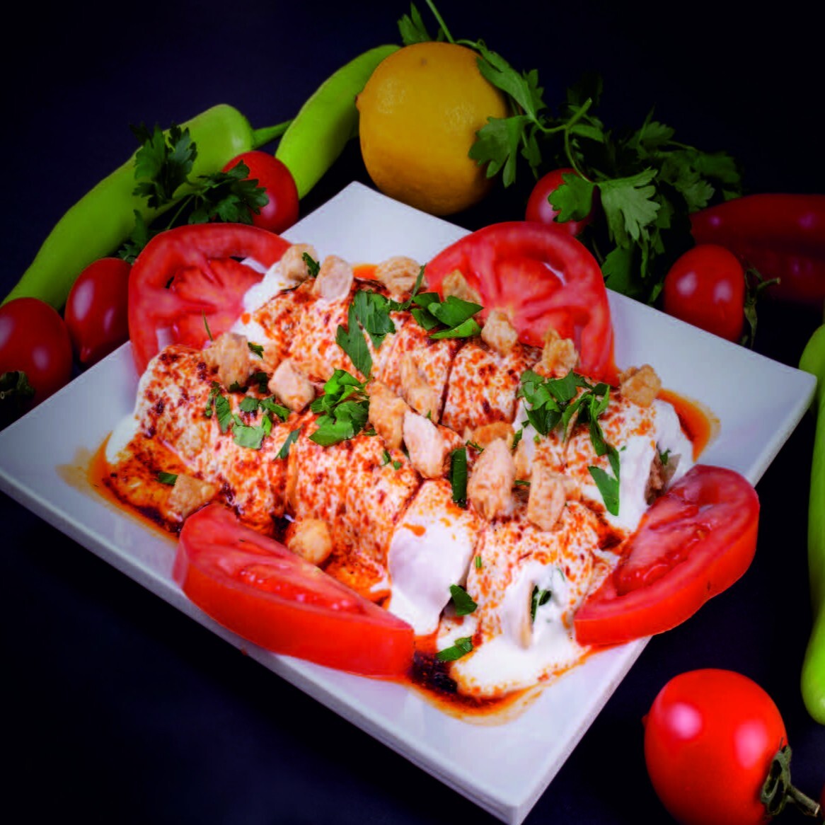 Yoğurtlu Porsiyon Et Tantuni Dürüm (2 Dürümlu)