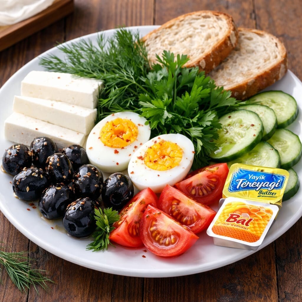 Standart Kahvaltı Tabağı