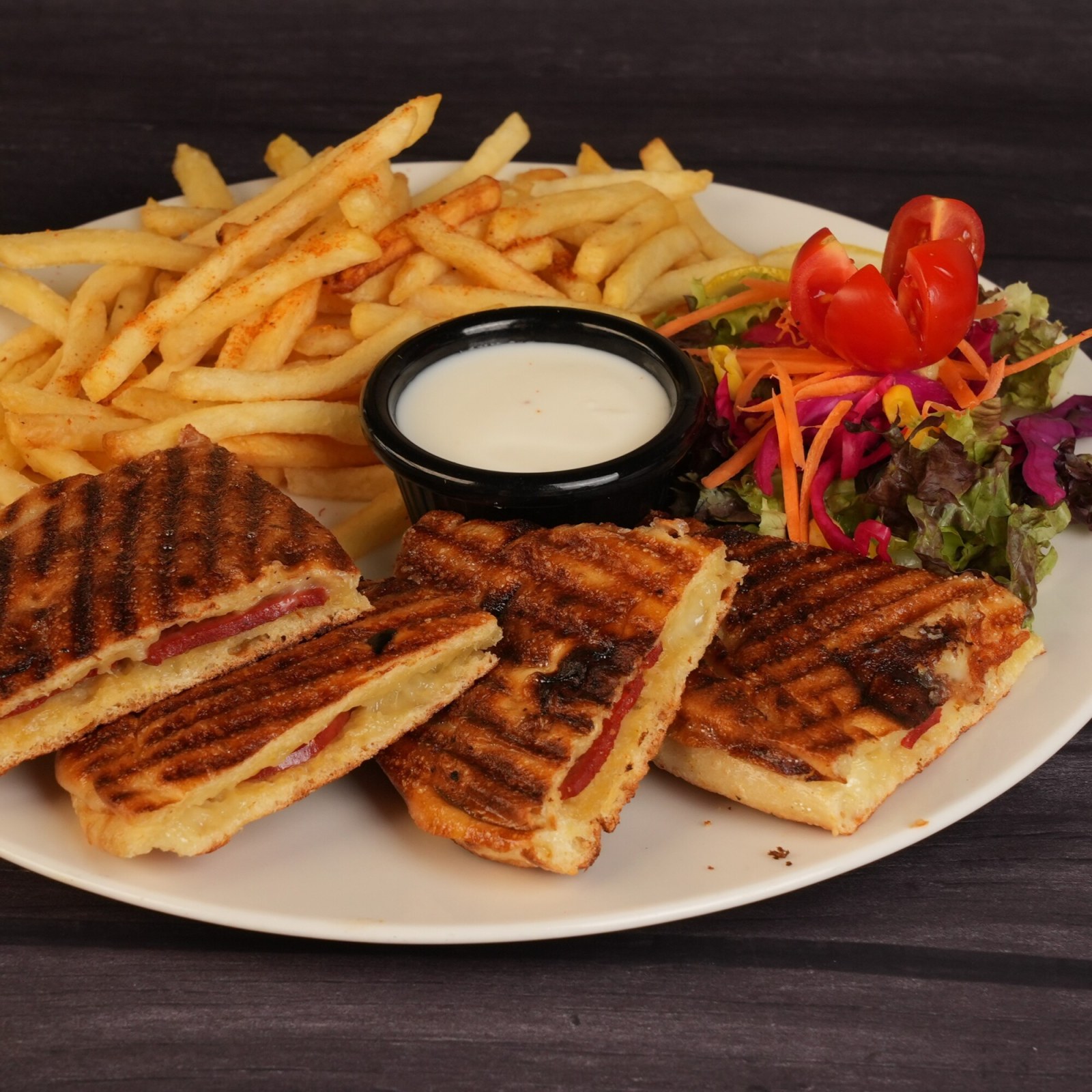 Tavuklu Bazlama Tost