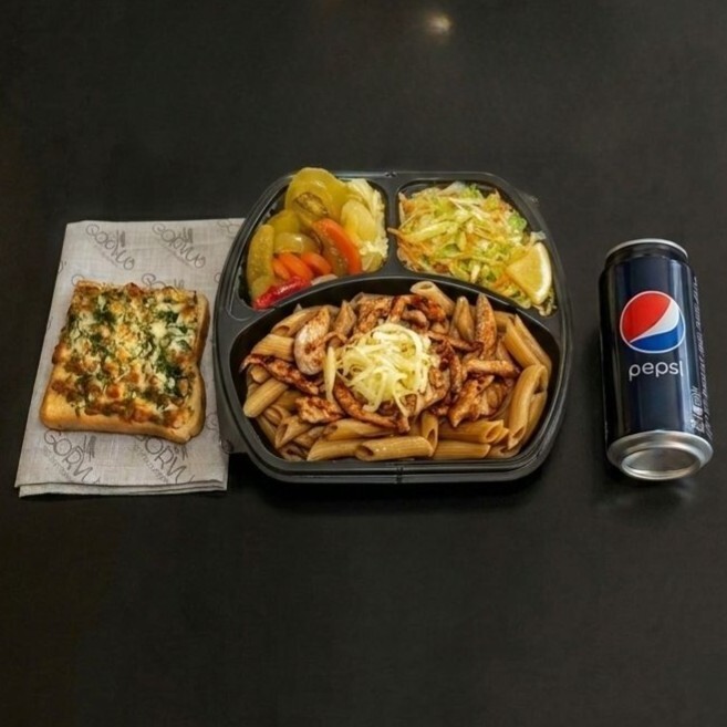 Demi Glace Soslu Makarna Menü