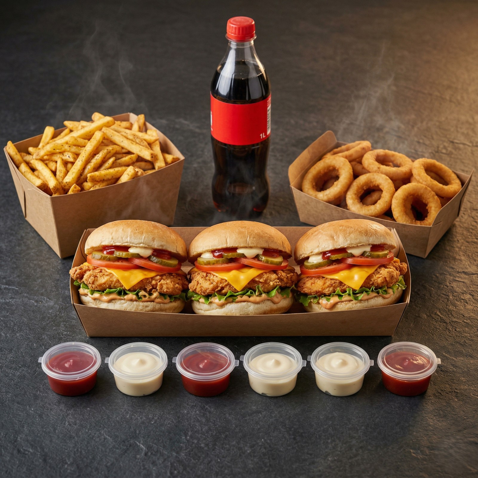Triple Burger Menü