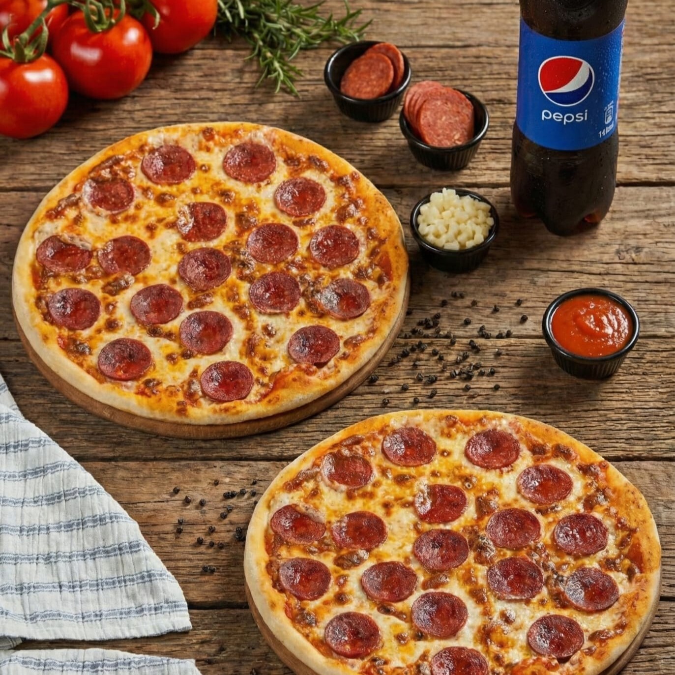 2'li Orta Boy Pizza Menü