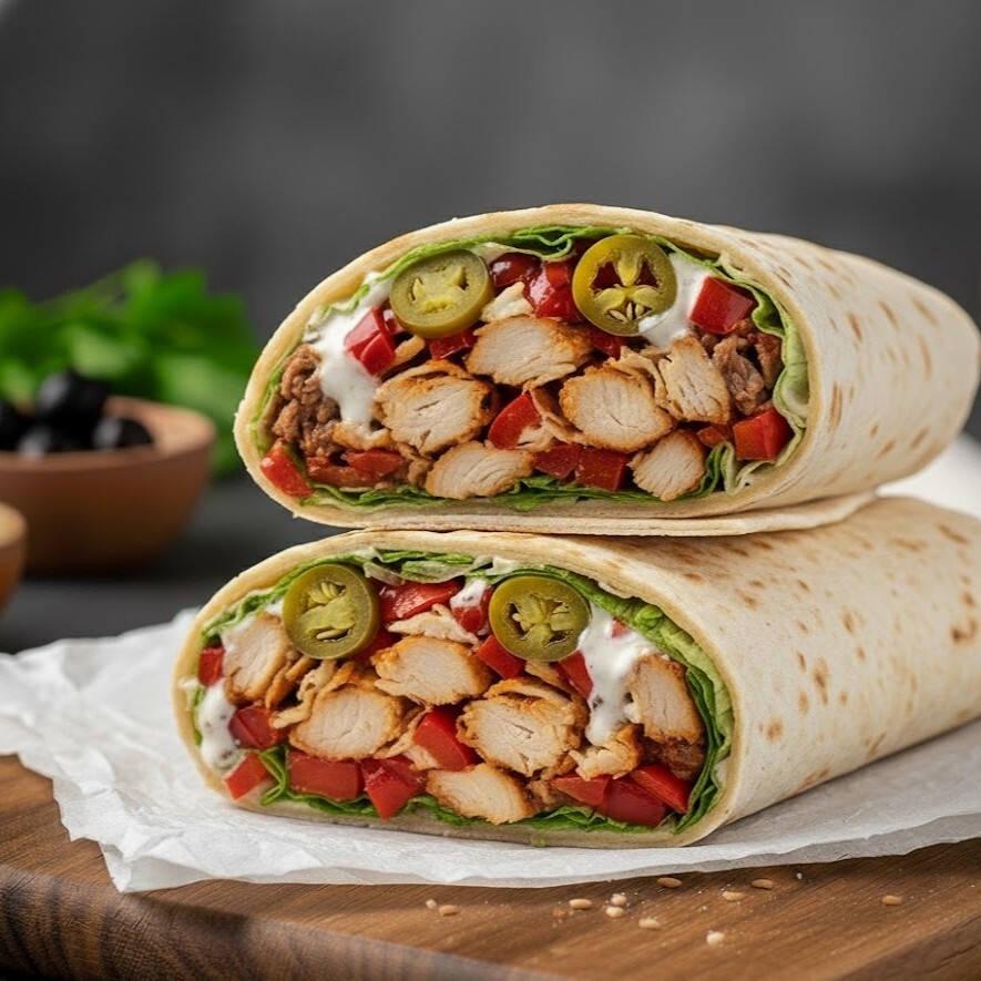 Gurmex Tavuk Lavaş + Patates Kızartması