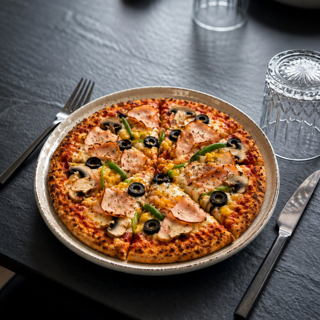 Fit And Plates Hindi Fümeli Pizza