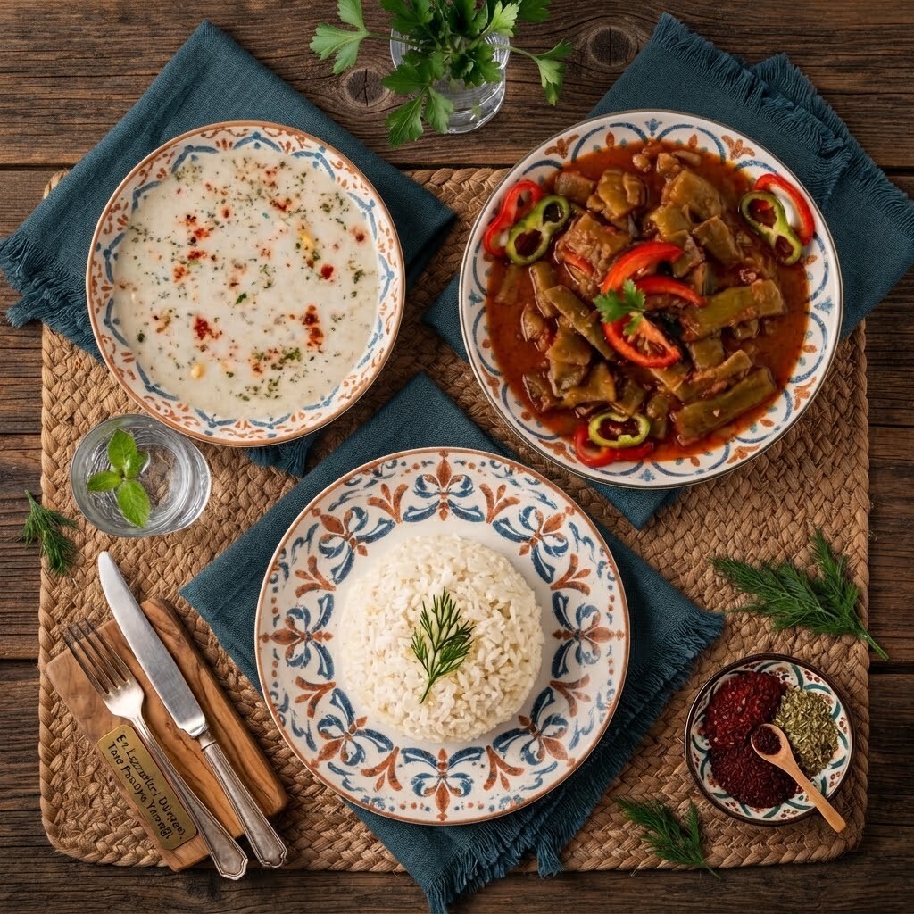 Sebzeli Yemek Menünü Oluştur