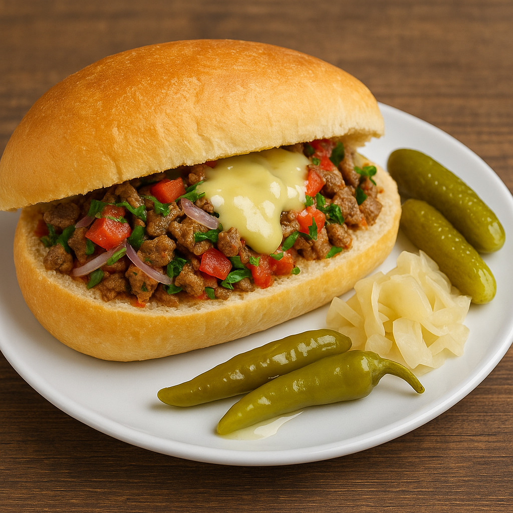 Kaşarlı Ekmek Arası Et Tantuni