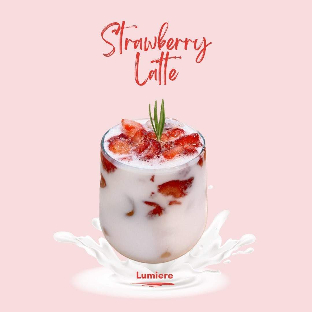Strawberry Bubble Latte