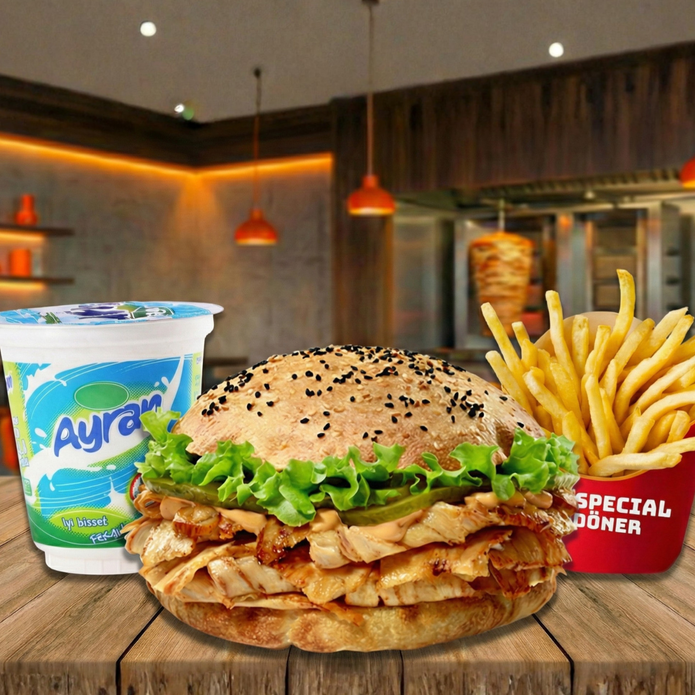 Tombik Ekmek Arası Menü